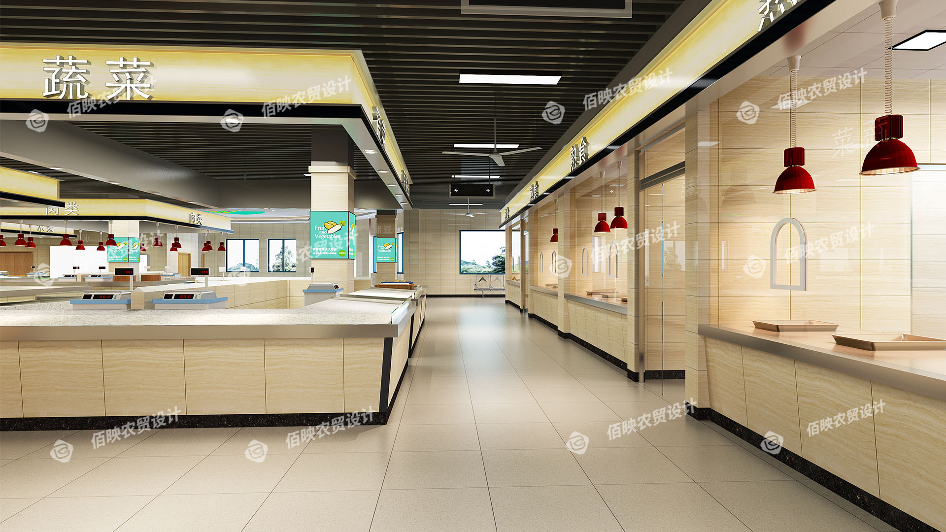 設(shè)計(jì)具有地方特色的菜市場攤位