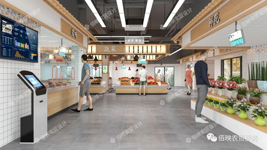 農(nóng)貿(mào)市場設(shè)計市場通道如何設(shè)計？